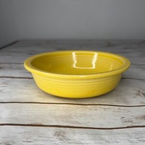Fiesta Fruit Bowl Yellow Concentric Rings 5.25in